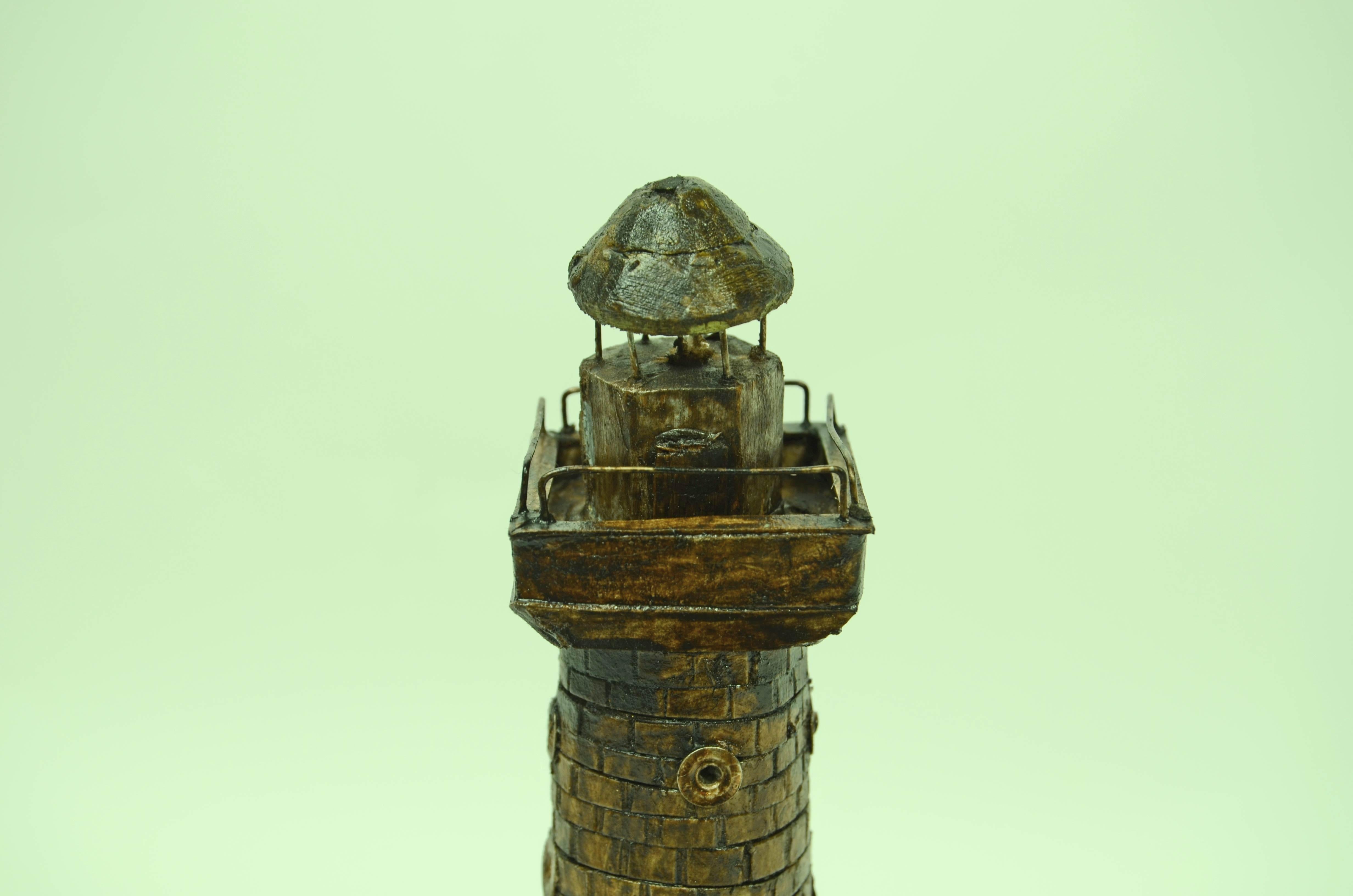 Faro-Modell, hergestellt in den fünfziger Jahren in Gipskarton und Holz im Angebot 6