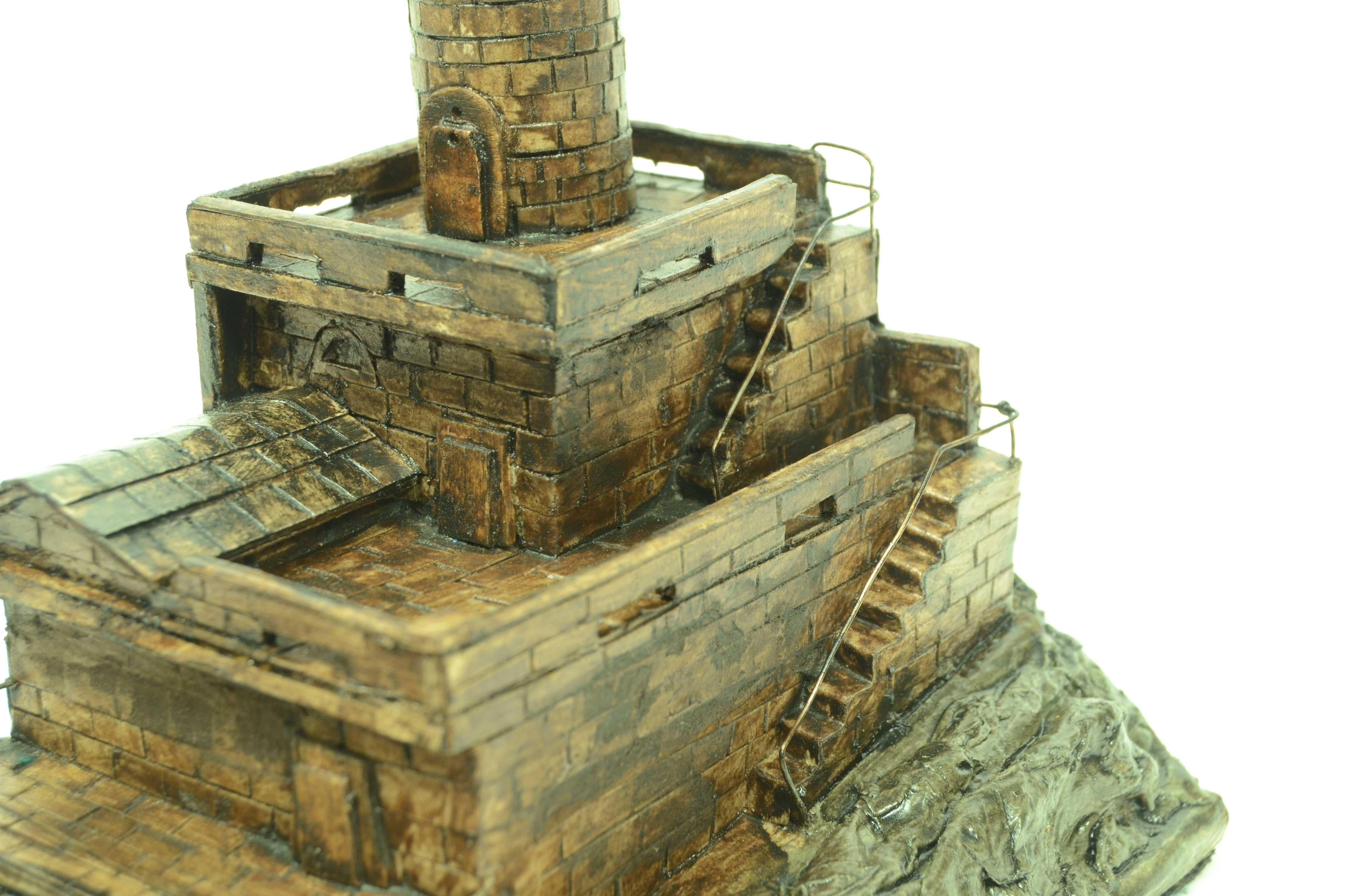 Faro-Modell, hergestellt in den fünfziger Jahren in Gipskarton und Holz im Angebot 13