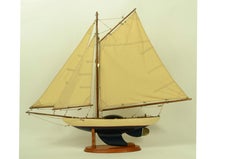 1950s scale model of an early 20th century Bermudian sloop