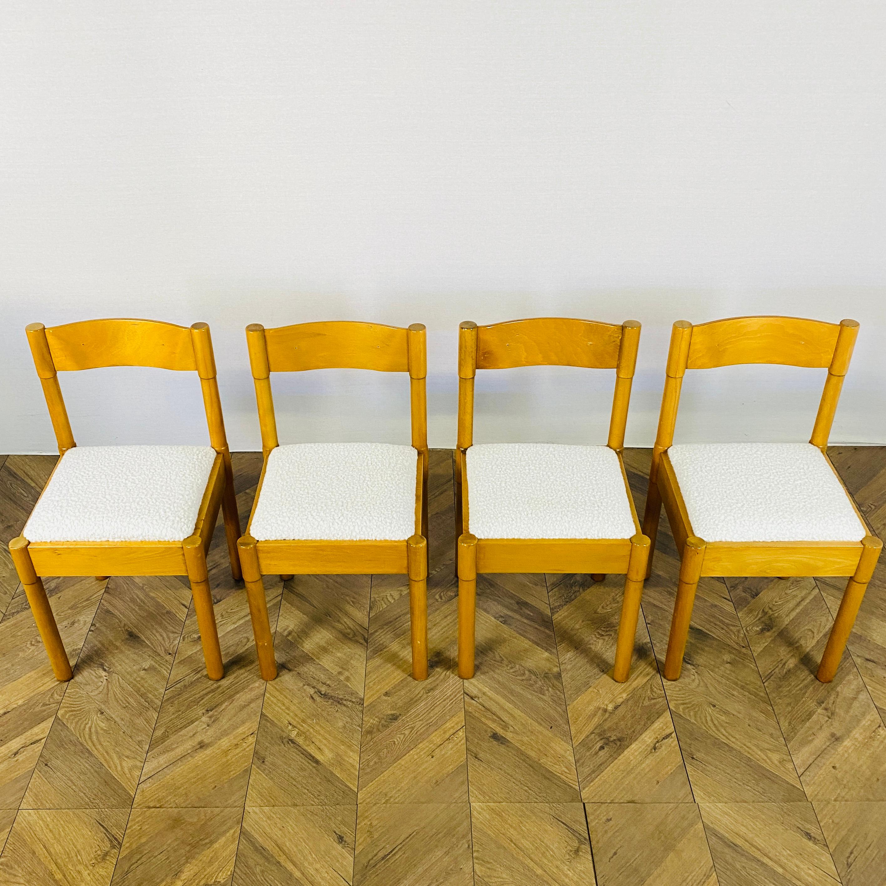 Italian Modello Dining Chairs by Vico Magistretti, 1960s, Set of 4