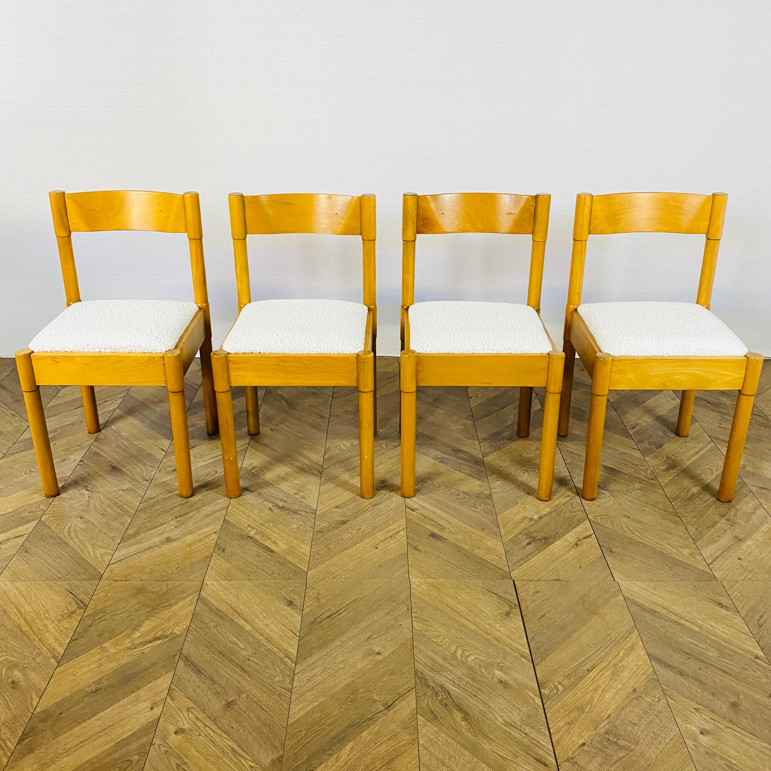 Mid-20th Century Modello Dining Chairs by Vico Magistretti, 1960s, Set of 4