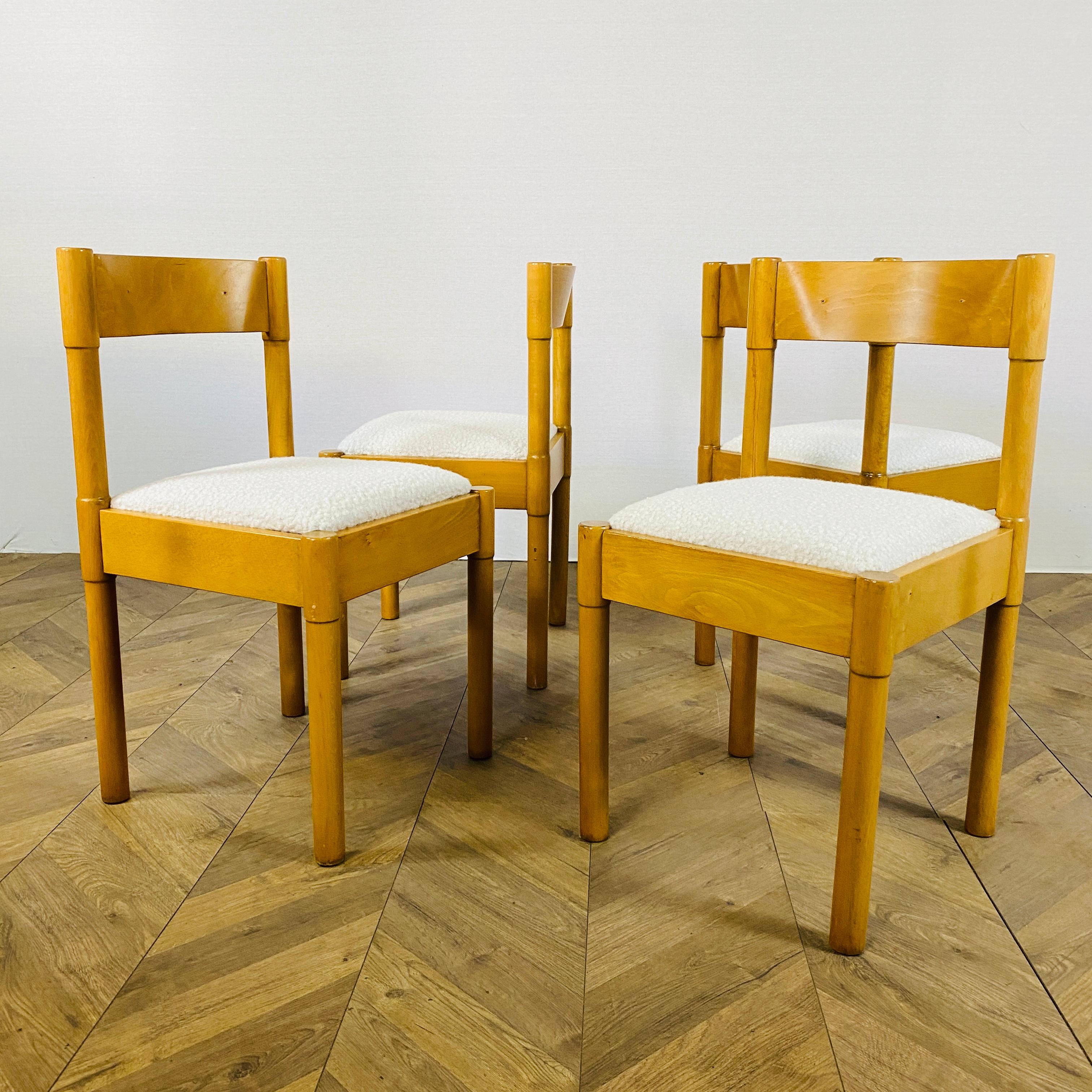 Modello Dining Chairs by Vico Magistretti, 1960s, Set of 4 1