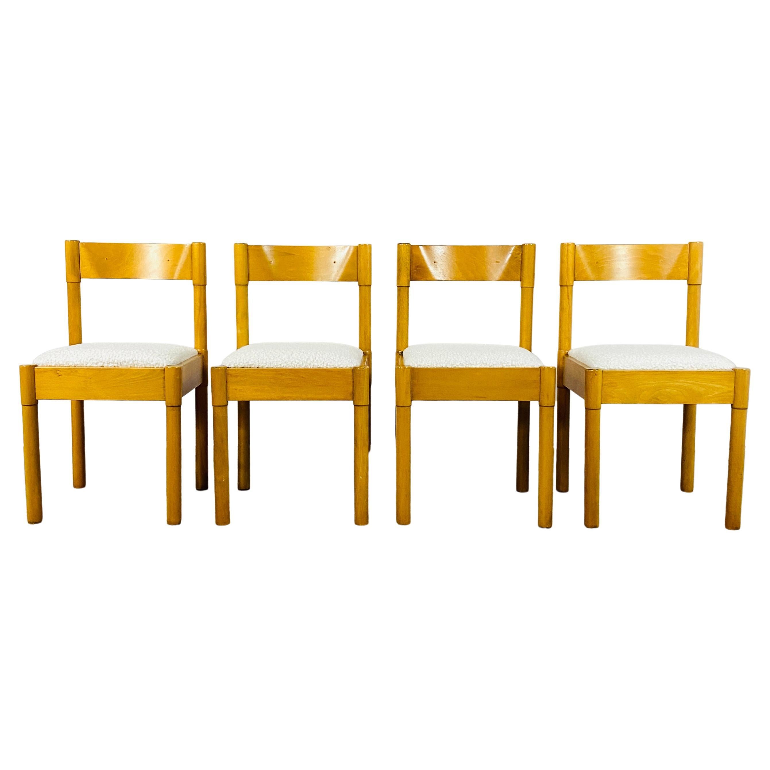 Modello Dining Chairs by Vico Magistretti, 1960s, Set of 4