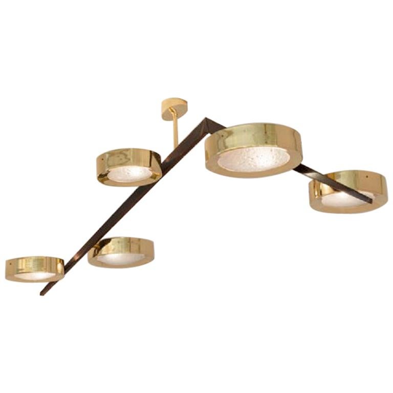 Yellow (POLISHED BRASS) Modello Sette Ceiling Light by form A