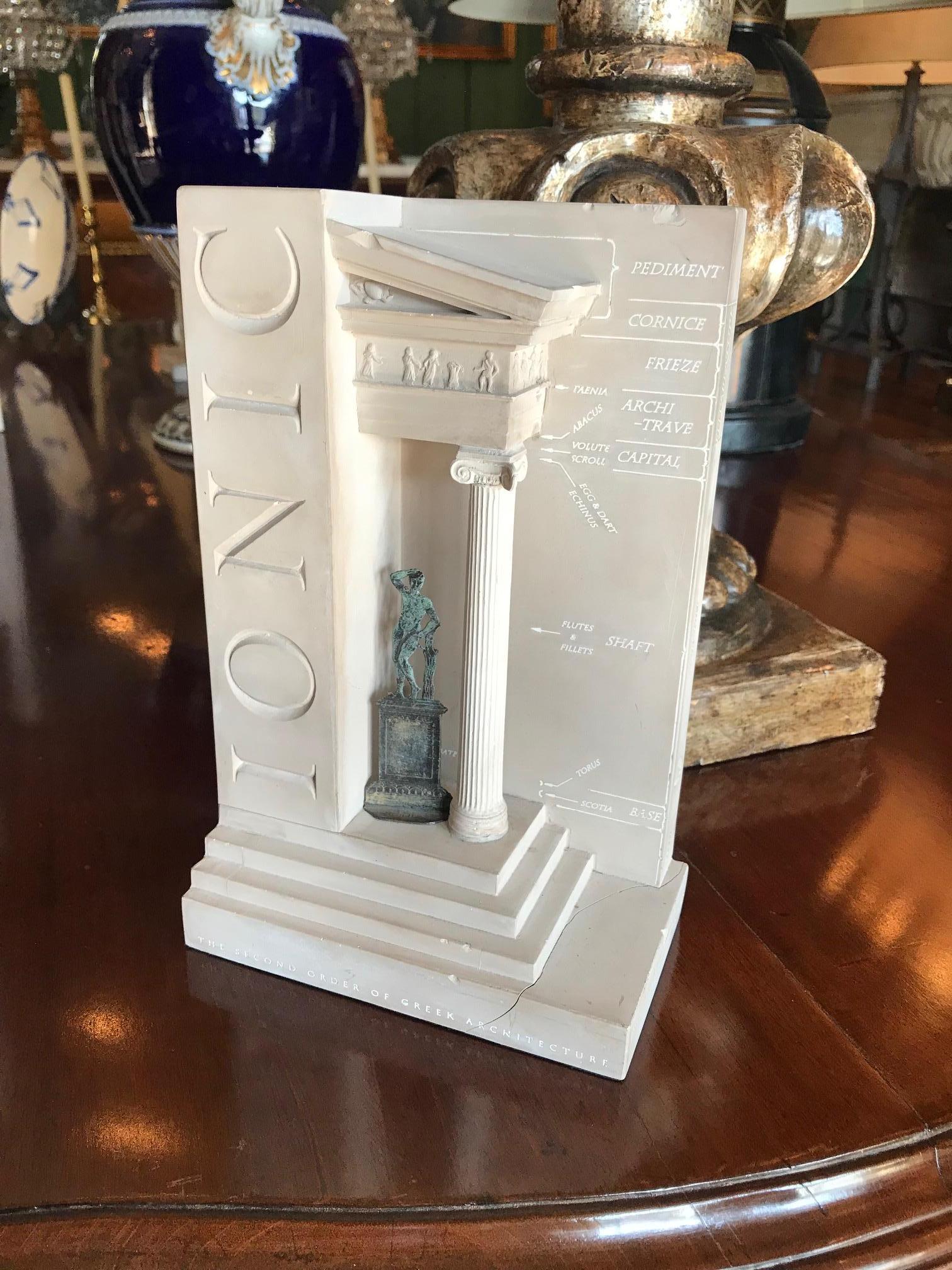 European Models of Ionic Temple of Athena Nike Plaster Architectural Biblot Maquette La