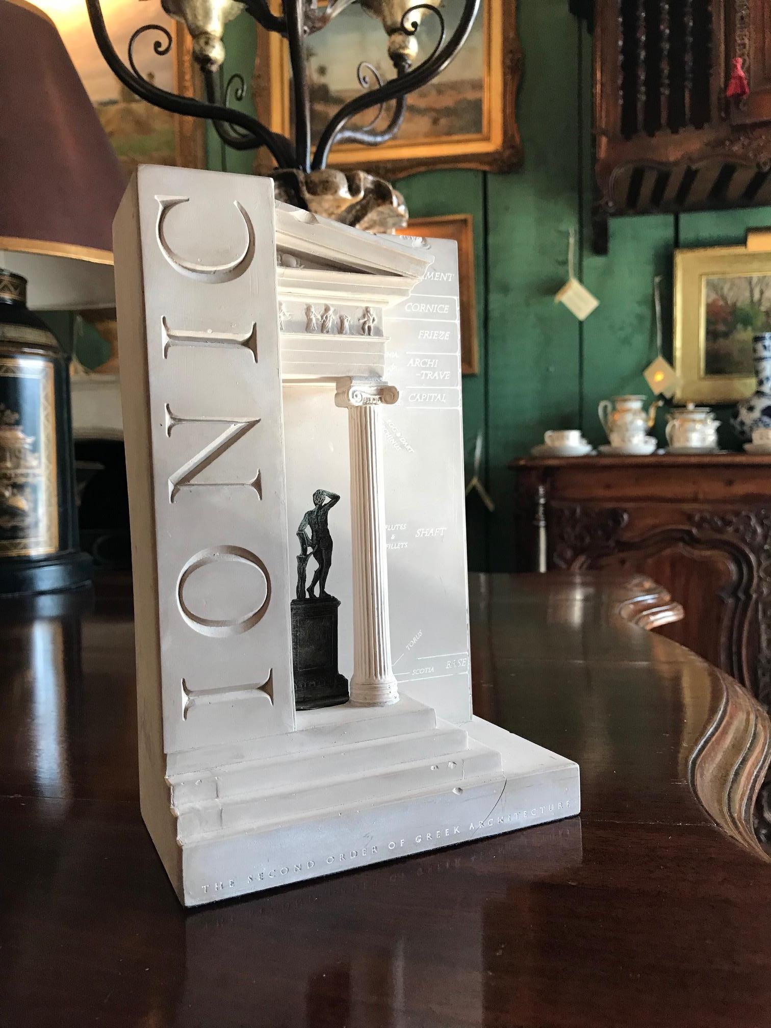 Hand-Crafted Models of Ionic Temple of Athena Nike Plaster Architectural Biblot Maquette La