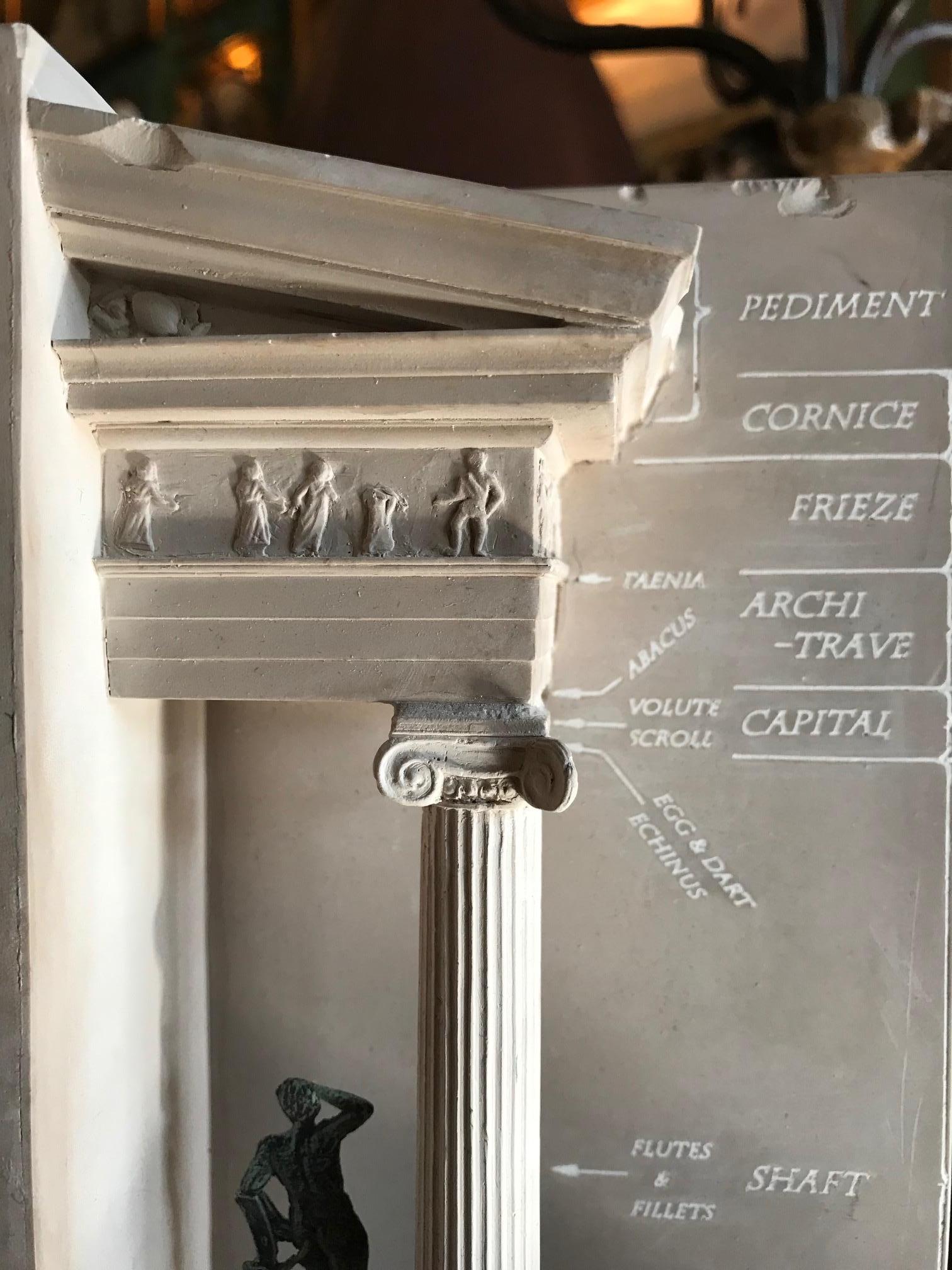 20th Century Models of Ionic Temple of Athena Nike Plaster Architectural Biblot Maquette La