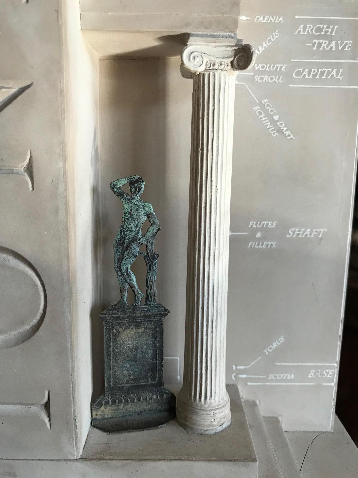 Metal Models of Ionic Temple of Athena Nike Plaster Architectural Biblot Maquette La