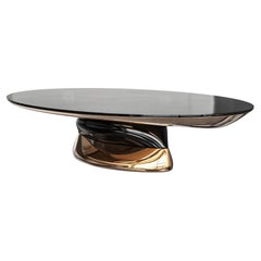 Couchtisch „Modena“ aus Bronze und Edelstahl, handgefertigt, Istanbul
