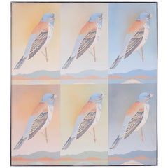 Peinture à l'acrylique modérée d'oiseaux