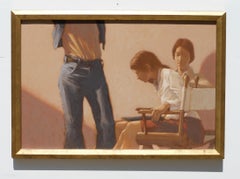 Moderist Figural Oil on Canvas