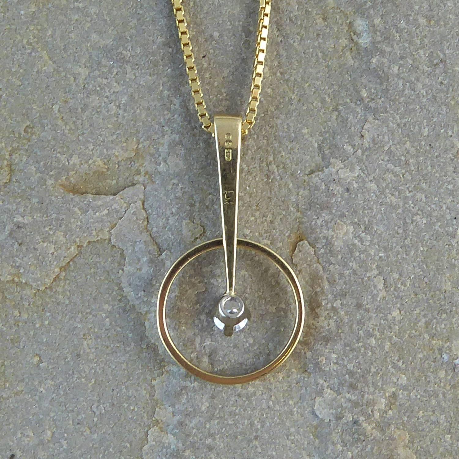 modern diamond pendants