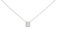 Modern 0.70 Carat Crisscut Diamond Platinum Station Necklace
