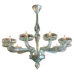 Lampadario moderno a 10 luci in verde Fontina
