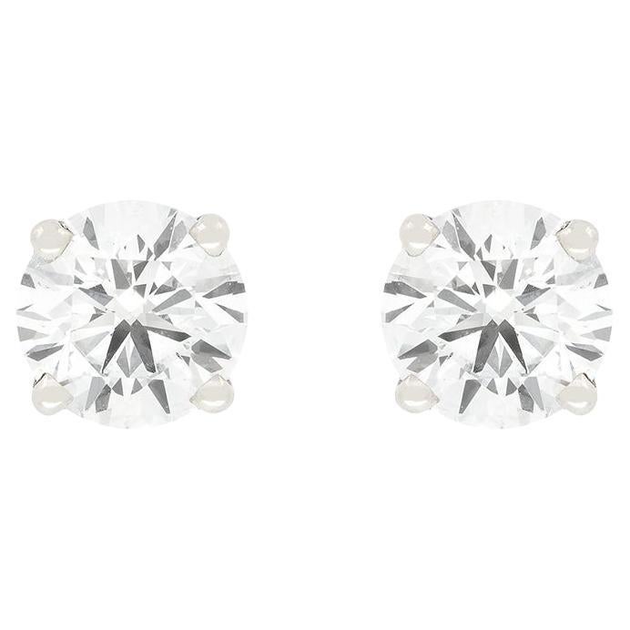 Modern 1.00ct Diamond Stud Earrings