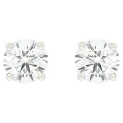 Modern 1.00ct Diamond Stud Earrings