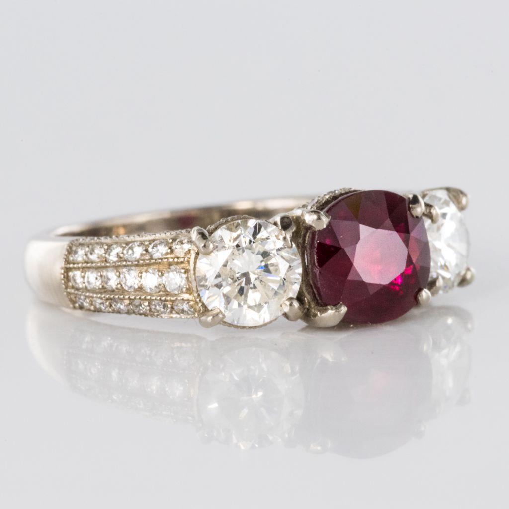 modern ruby rings