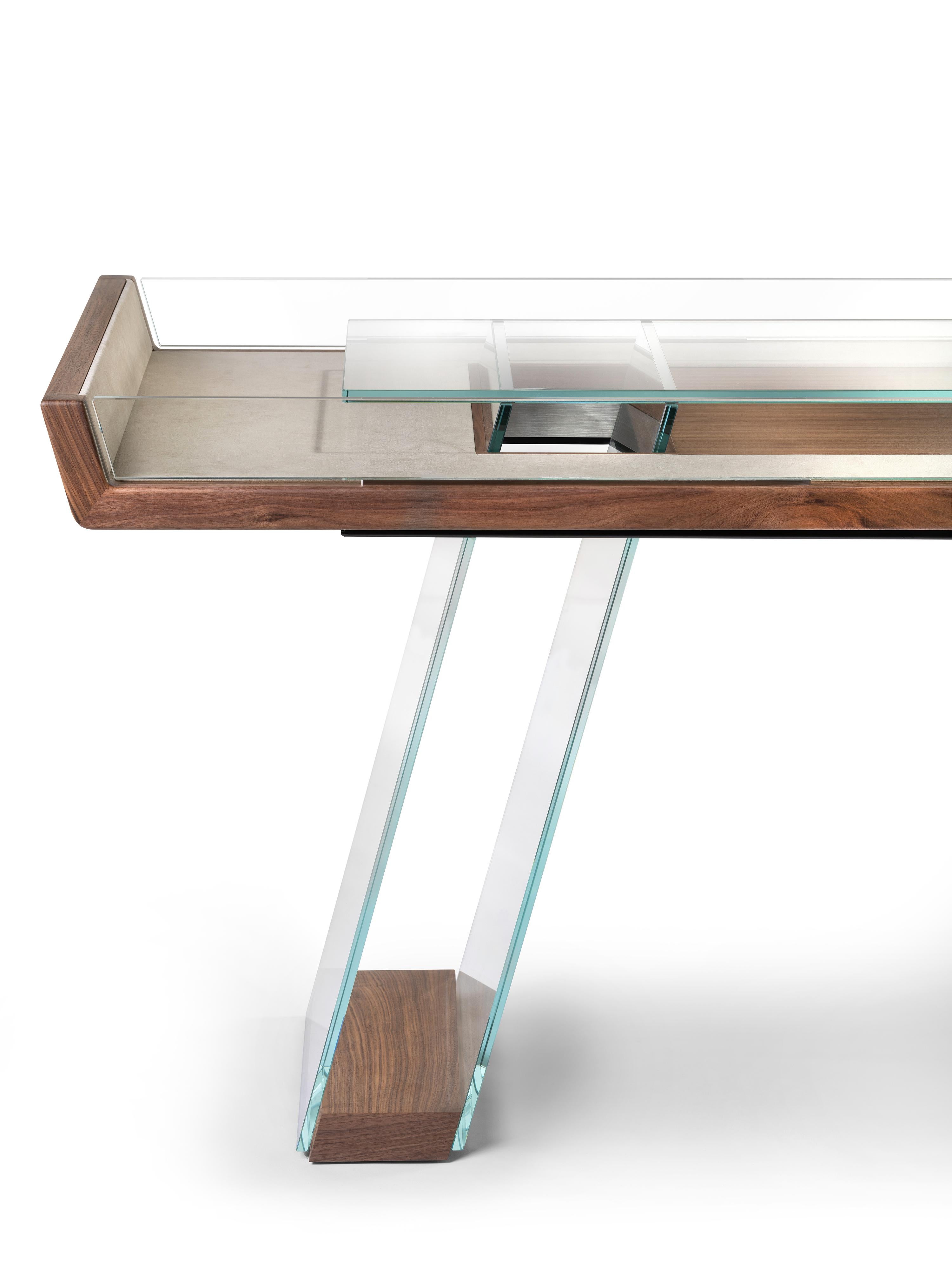 Modern 12ft Shuffleboard Scivolo Walnut In New Condition For Sale In Milan, IT