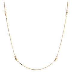 Moderne Halskette aus 14 Karat Gelbgold mit ausgefallenem Mesh-Goldmuster
