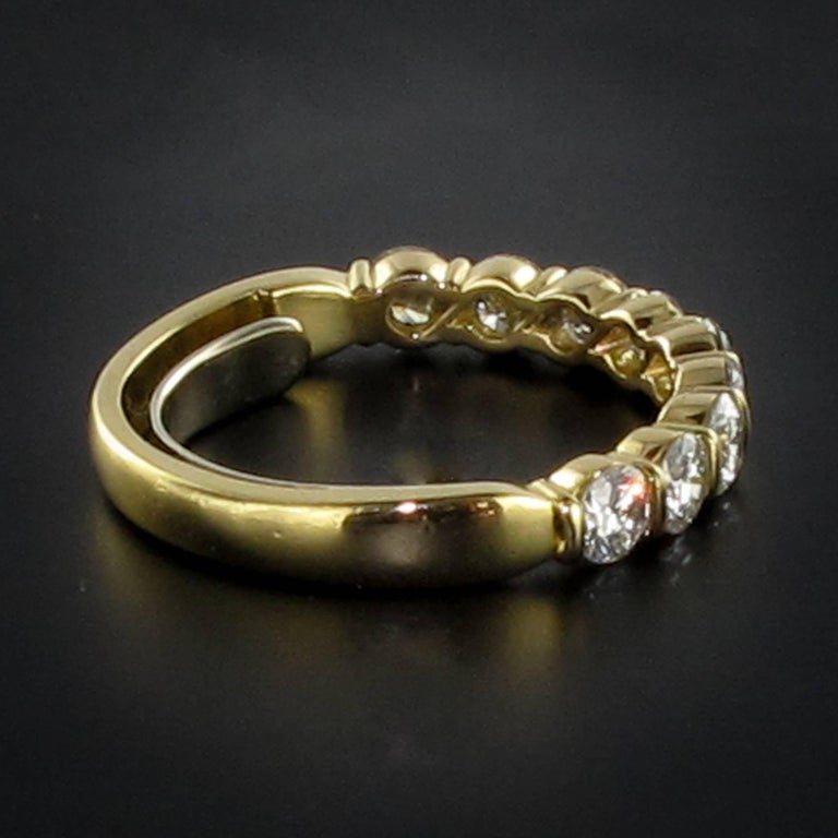 CW Signature 18K Yellow Gold 12 Stone Diamond Band R01664 main image 1