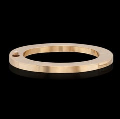 Modern 14k Yellow Gold Bangle Bracelet