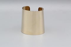 Modern 14k Yellow Gold "Wonder Woman" Cuff Bracelet