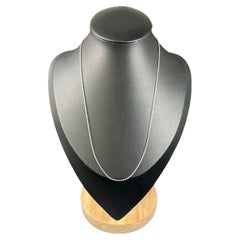 Catena moderna da 16 3/4 di pollice con timbro in platino, A Link con chiusura ad anello con bullone