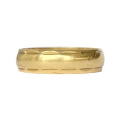 Moderner 18 Karat Gold-Deko-Ring