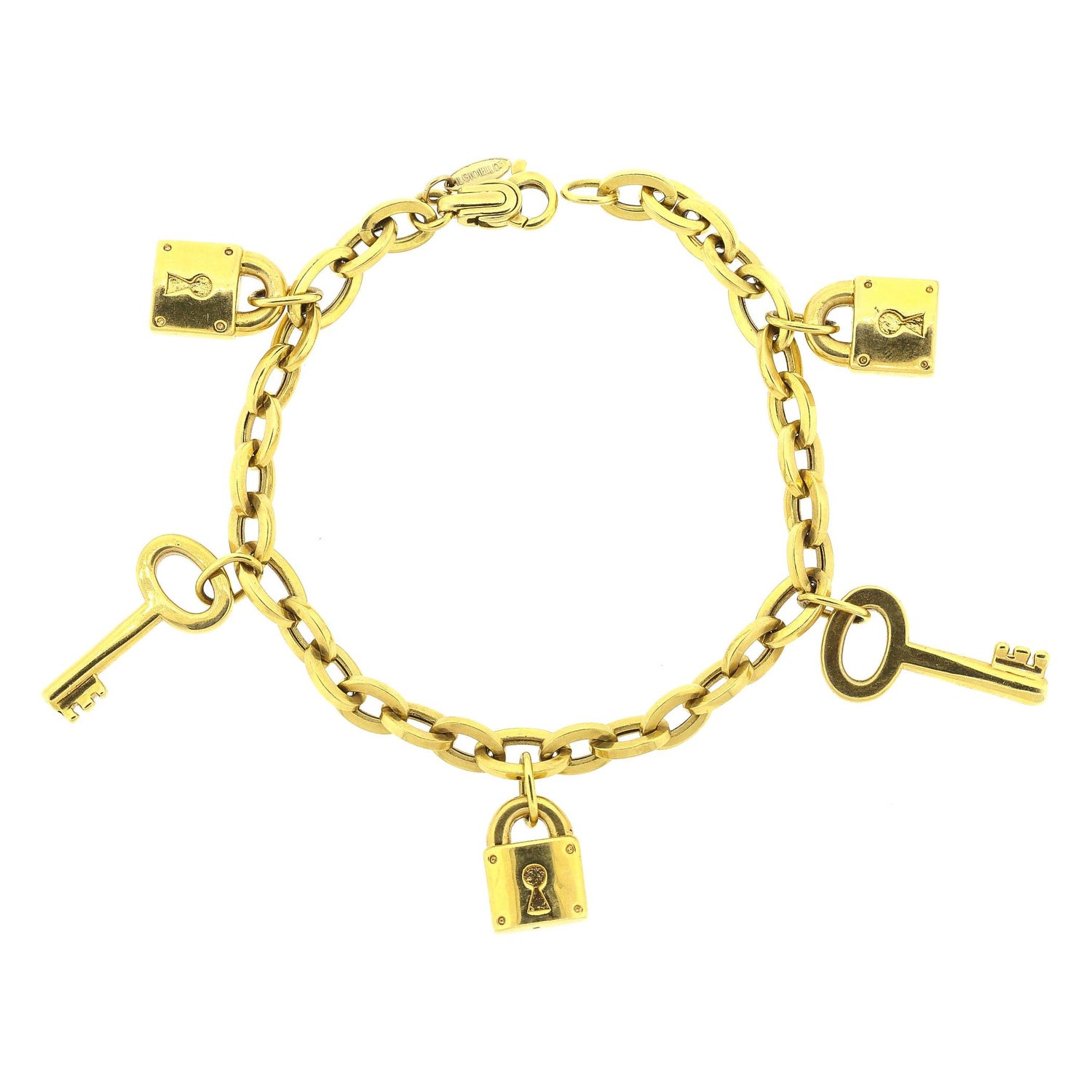 LOUIS VUITTON Lock It Bracelet Gold 401145