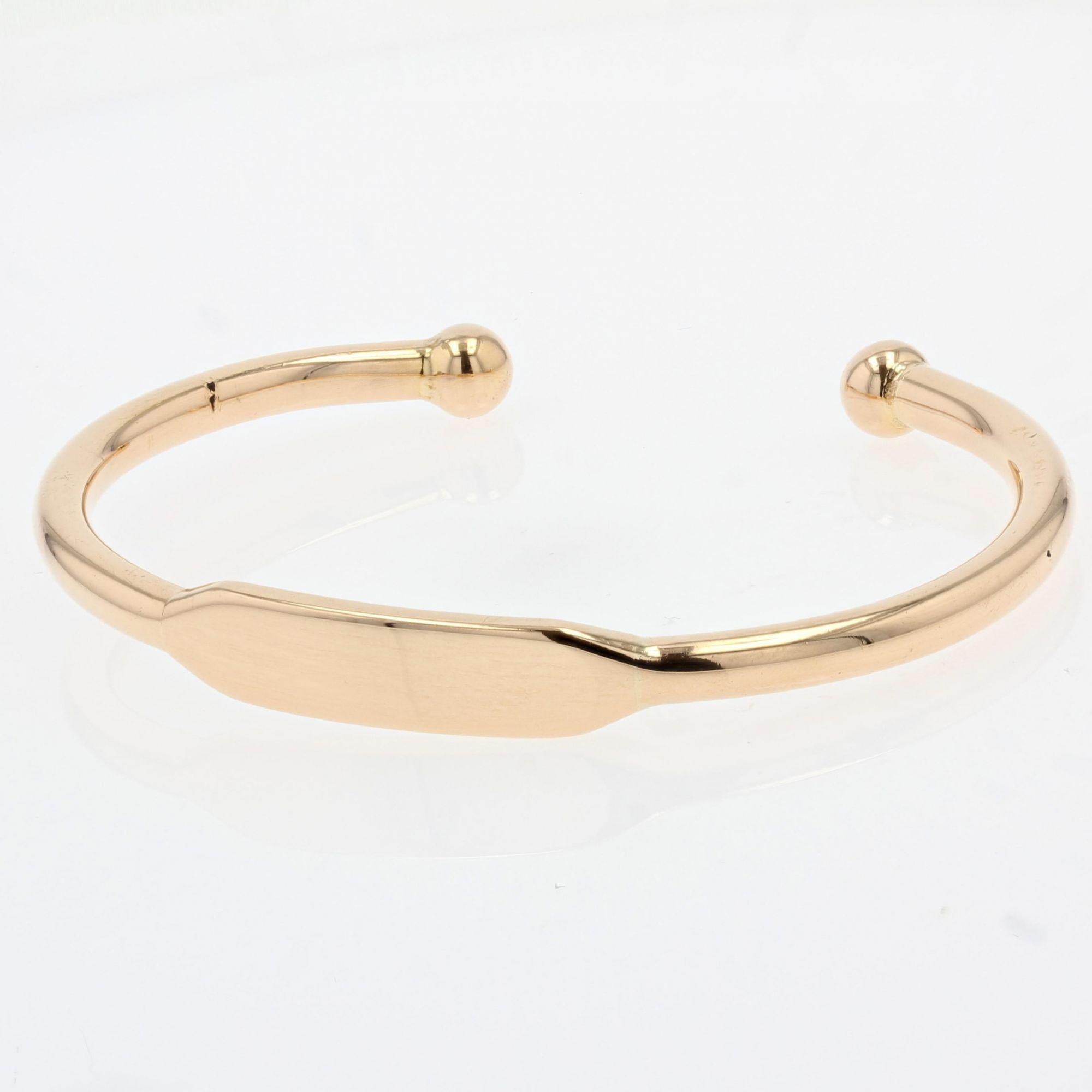 flat gold bangle bracelet