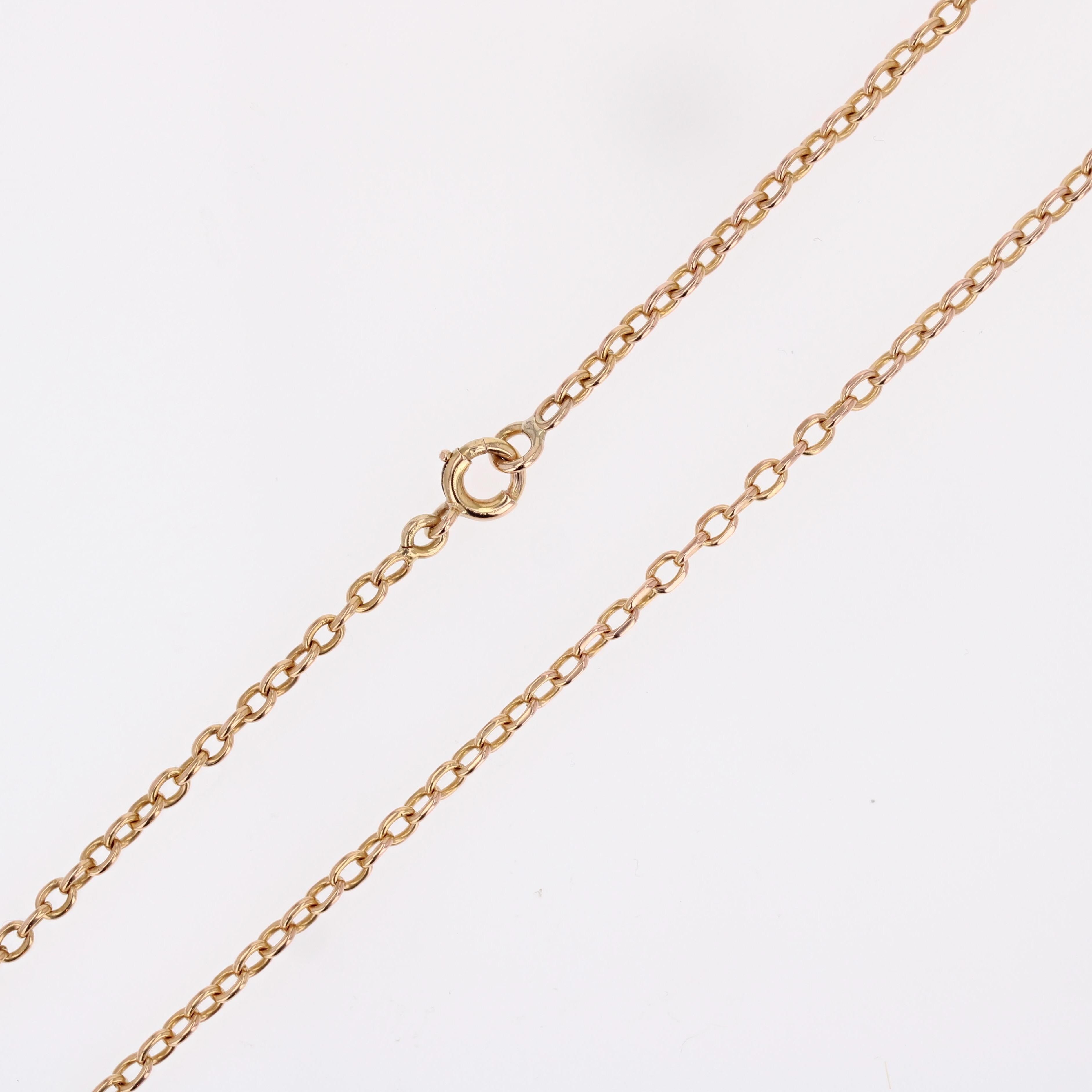 The Moderns Collier à mailles en or rose 18 carats pour condamnés en vente 3