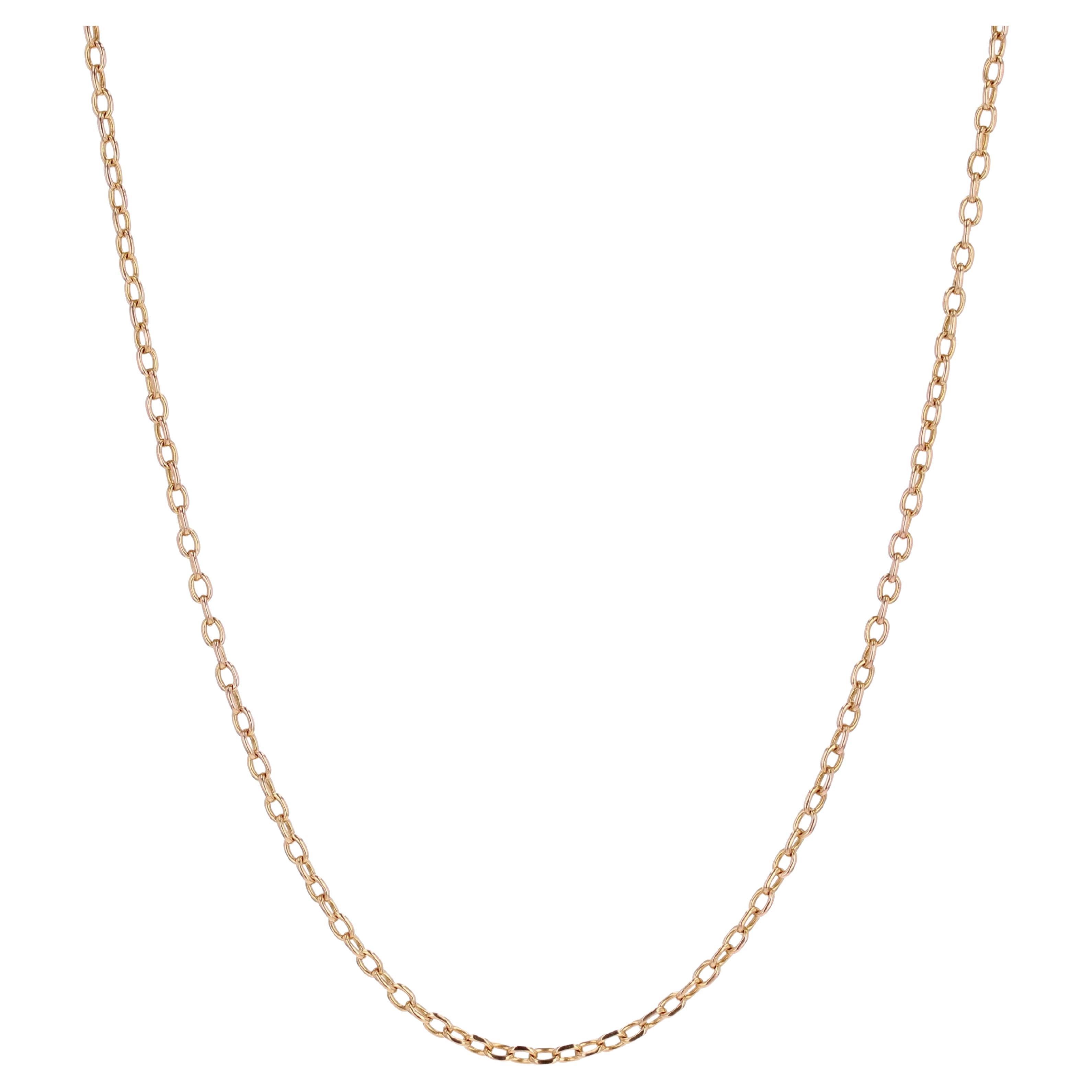 Modern 18 Karat Rose Gold Convict Mesh Chain Necklace