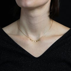 Chaîne collier Melanie moderne en or rose 18 carats