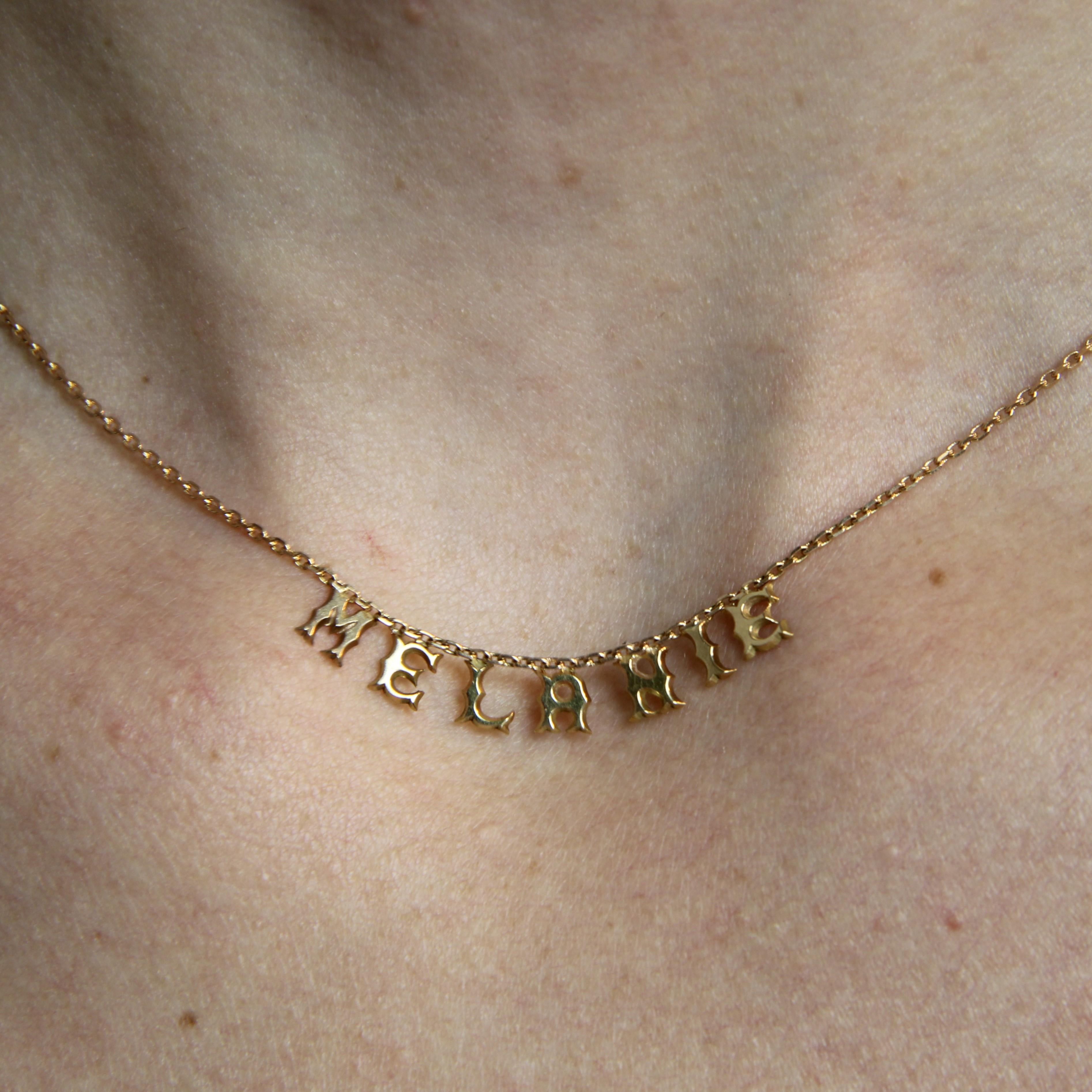 Women's Modern 18 Karat Rose Gold Melanie Chain Necklace For Sale