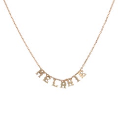 Modern 18 Karat Rose Gold Melanie Chain Necklace