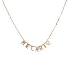 Modern 18 Karat Rose Gold Melanie Chain Necklace