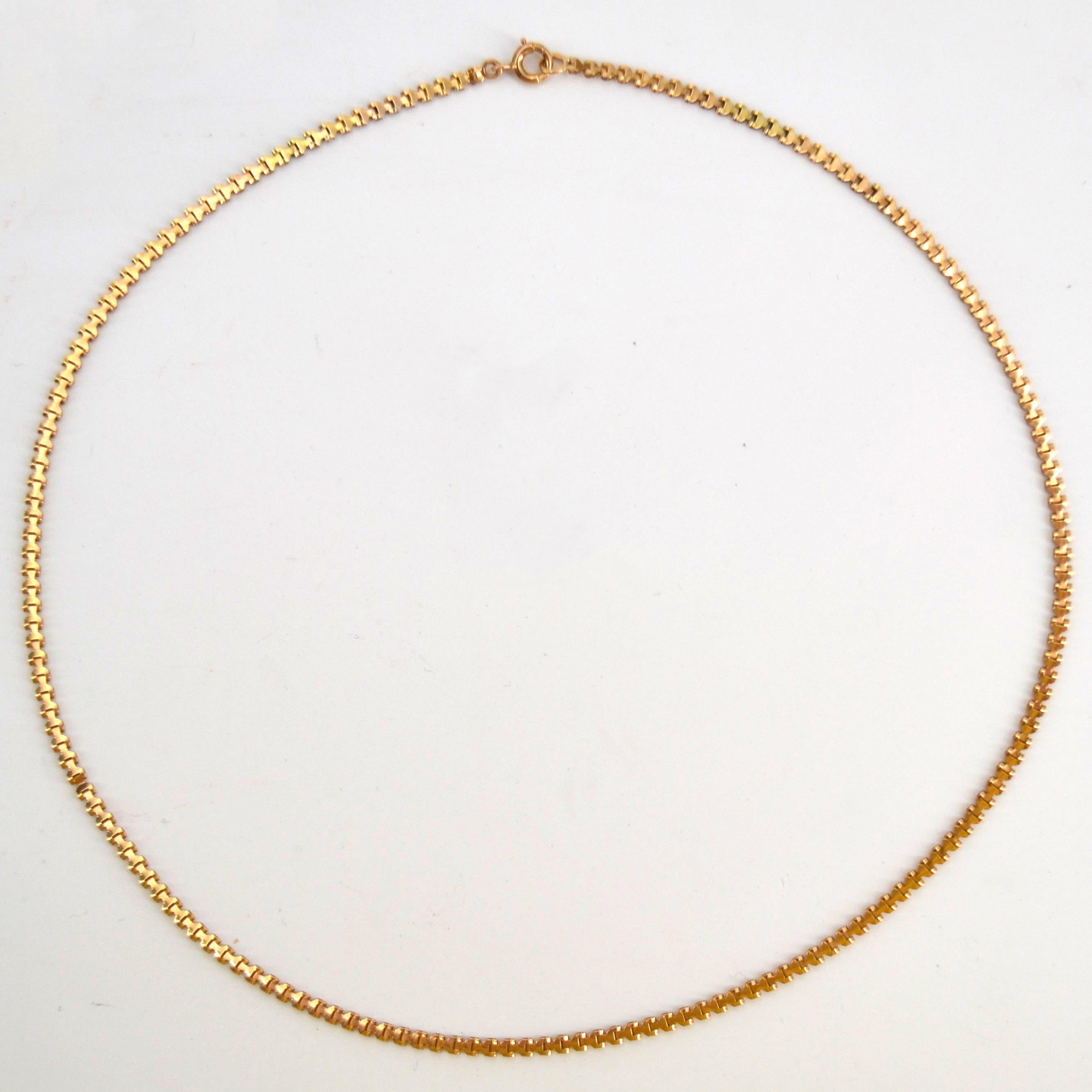 Moderno Catena moderna a Y in oro rosa 18 carati in vendita