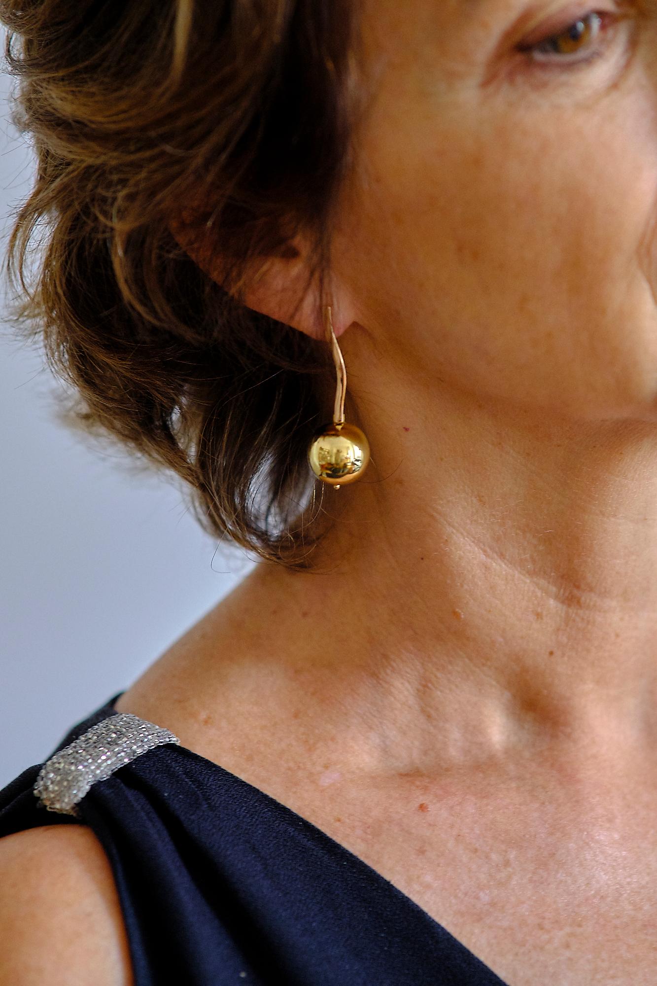 gold sun earrings