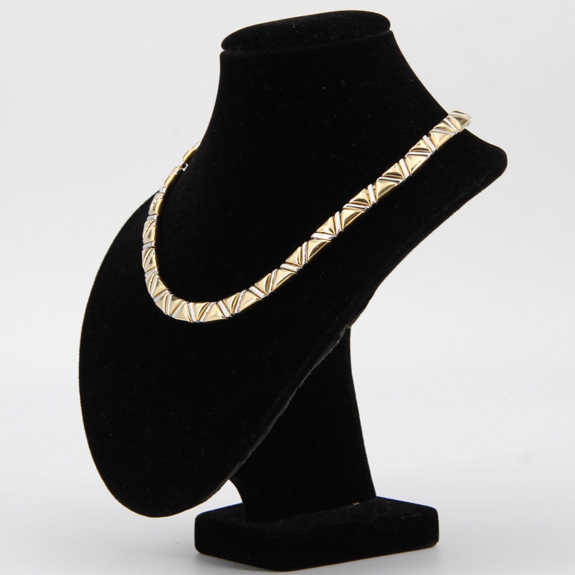 Modern 18 Karat Yellow and White Gold Marcello Bicego Necklace 6