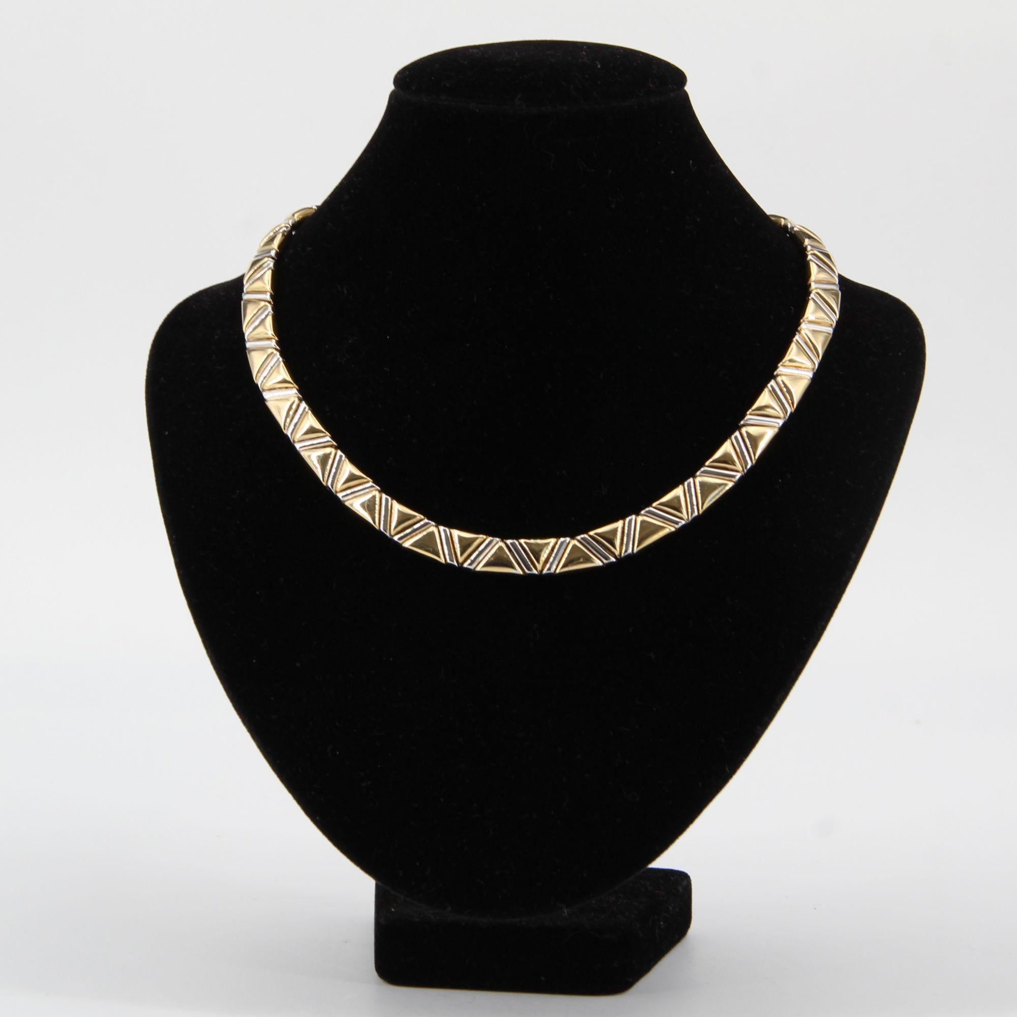 Modern 18 Karat Yellow and White Gold Marcello Bicego Necklace 5