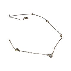 Collier moderne à maillons, en or jaune 18 carats, avec une lunette sertie de 7 diamants, 1,40 ct, VS, F/G