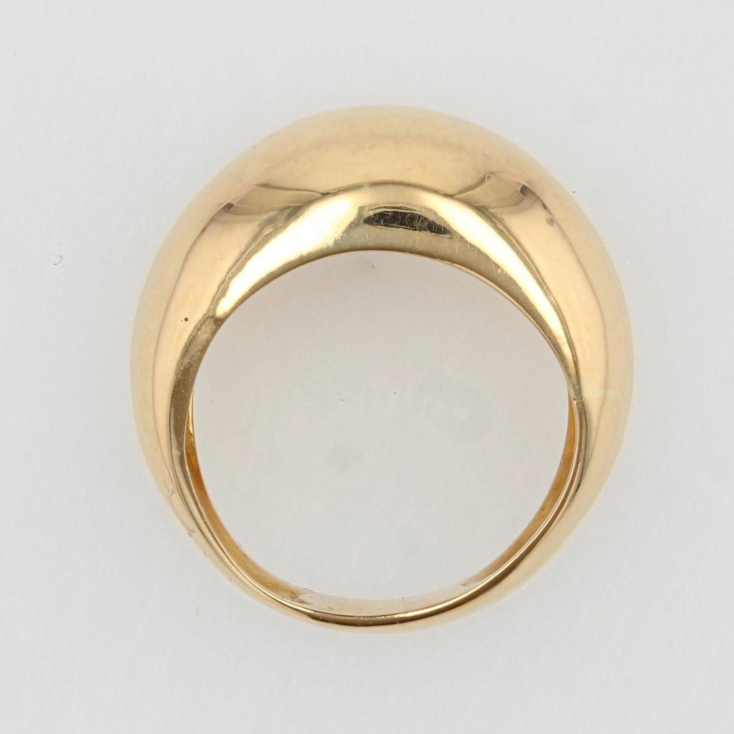 Modern 18 Karat Yellow Gold Bangle Ring 4