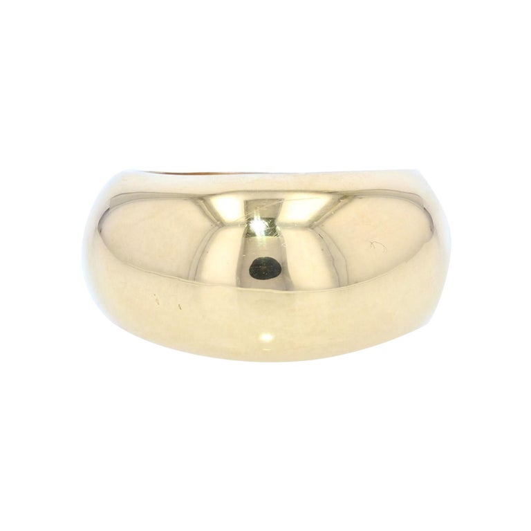 Modern 18 Karat Yellow Gold Bangle Ring at 1stDibs