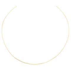 Modern 18 Karat Yellow Gold Cable Necklace