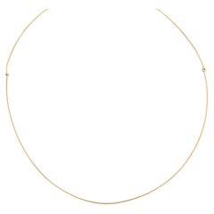 Modern 18 Karat Yellow Gold Cable Necklace