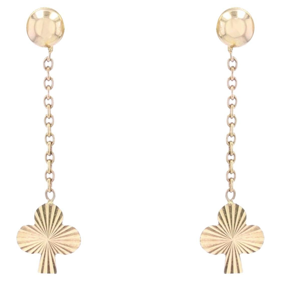Boucles D'Oreilles Trèfle Argent 925 VONALA - Zircone Verte - Bijoux Porte-Bonheur St Patrick