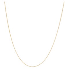 Modern 18 Karat Yellow Gold Curb Mesh Chain