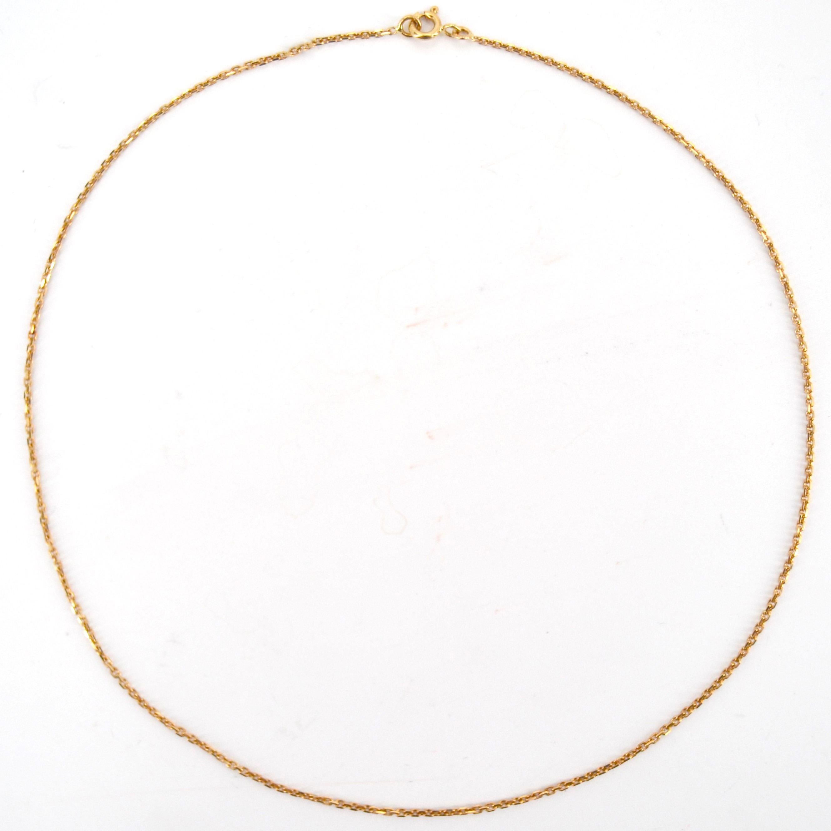 Modern 18 Karat Yellow Gold Filed Cinvict Mesh Chain In Good Condition For Sale In Poitiers, FR