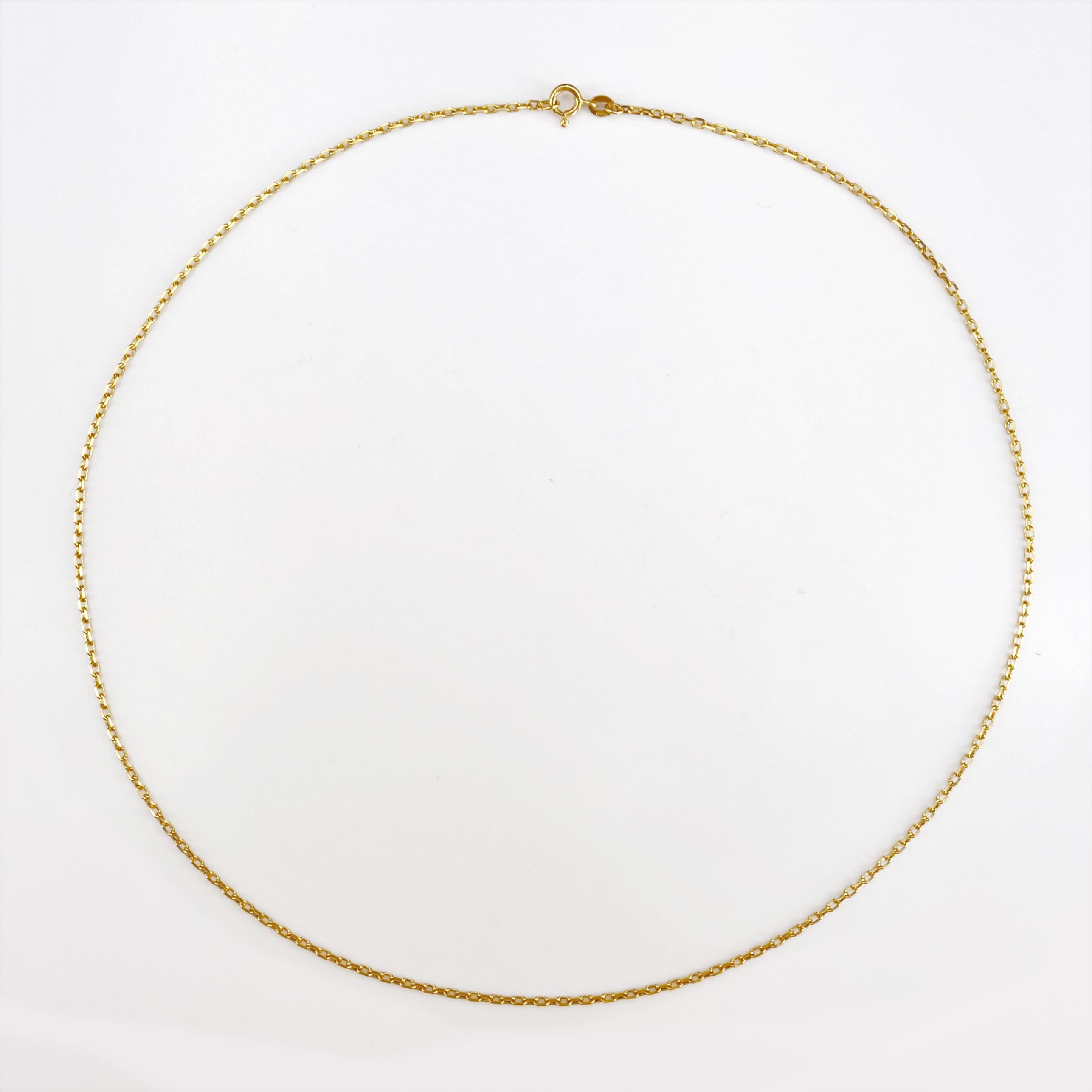Modern 18 Karat Yellow Gold Filed Convict Mesh Chain In Good Condition For Sale In Poitiers, FR