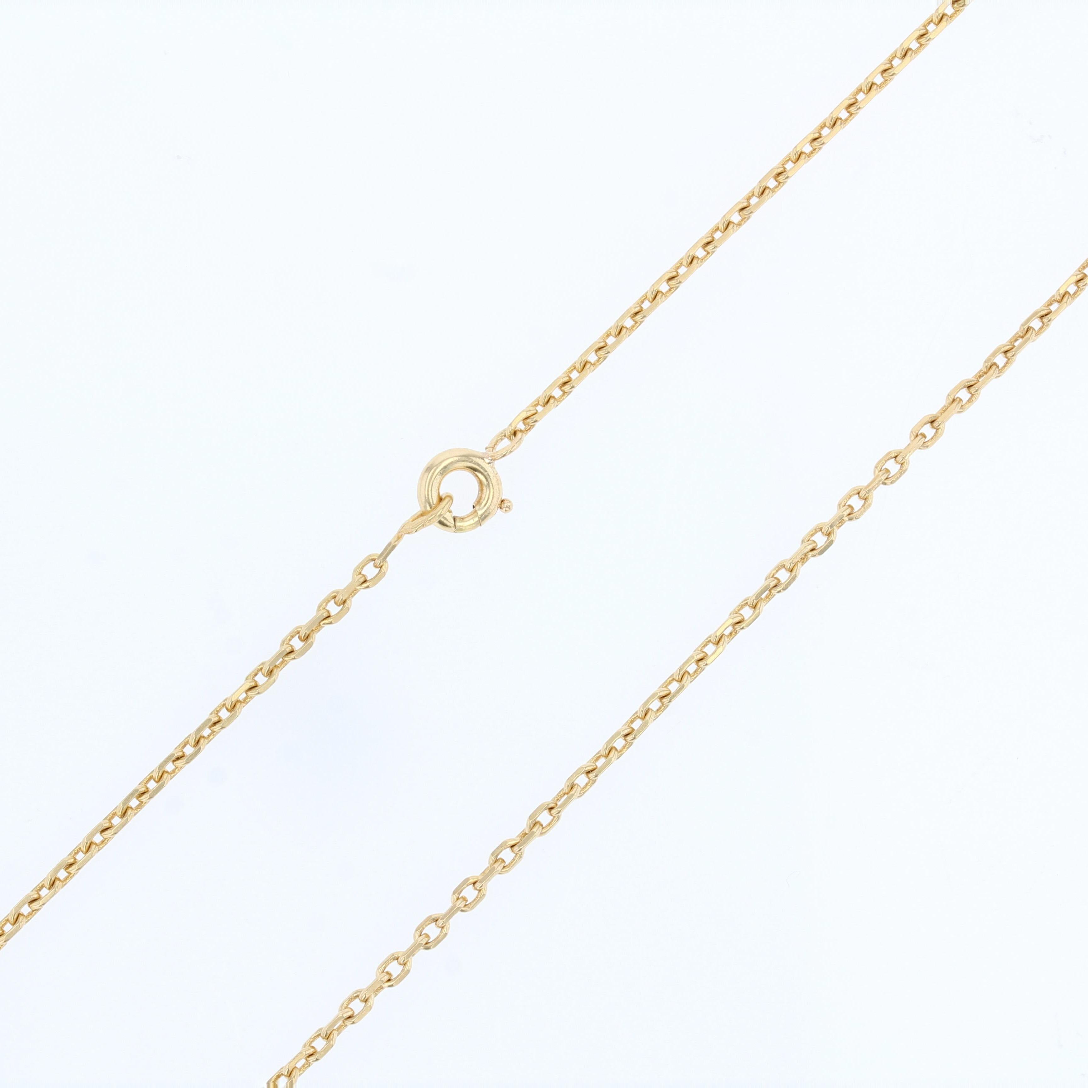 Modern 18 Karat Yellow Gold Filed Convict Mesh Chain For Sale 1